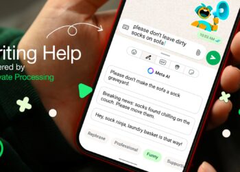 WhatsApp AI Writing Help feature