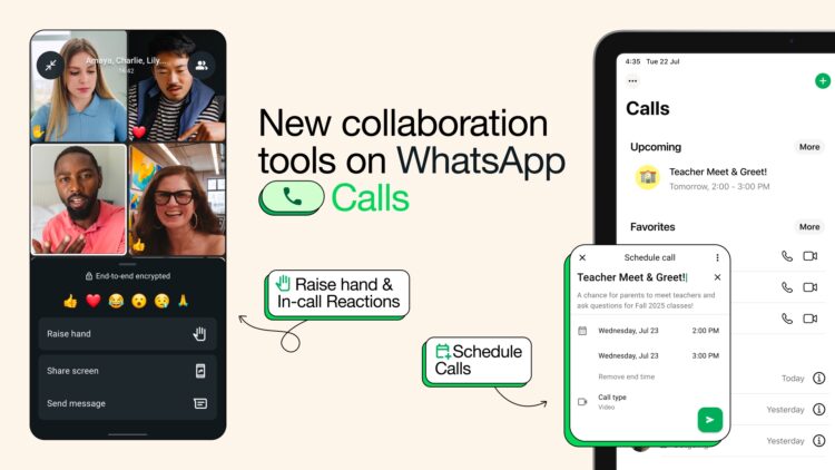 WhatsApp schedule calls