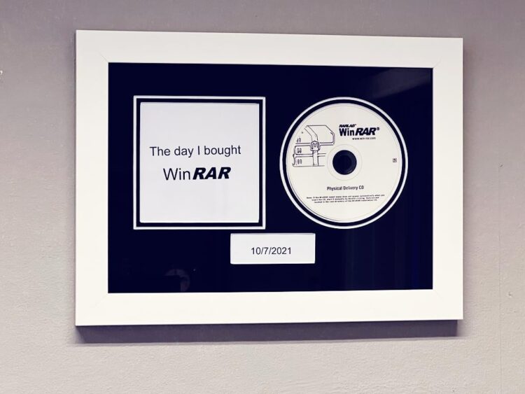 WinRAR frame