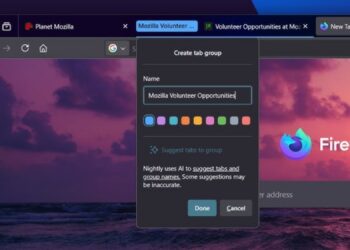 mozilla firefox ai tab grouping