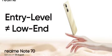 realme Note 70 launch teaser