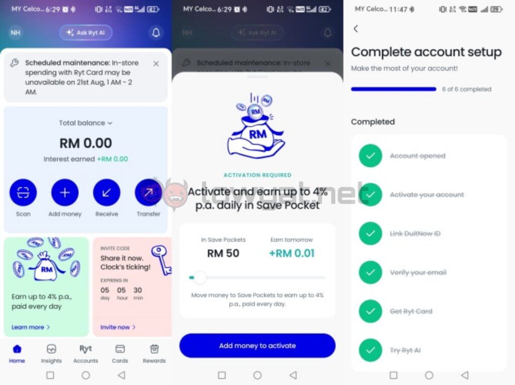 Ryt Bank app