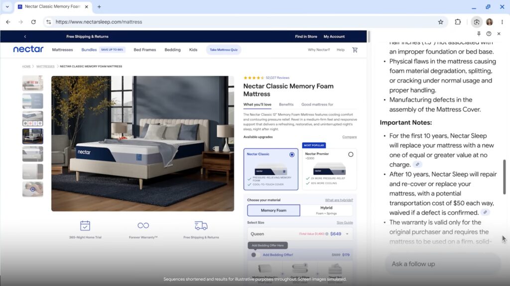 Gemini AI in Chrome