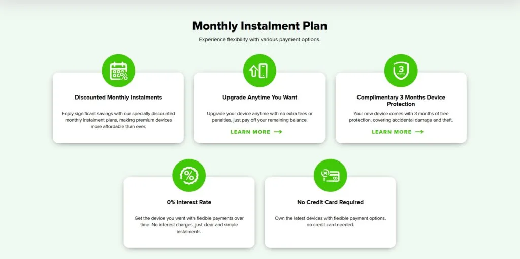 Maxis installment plan