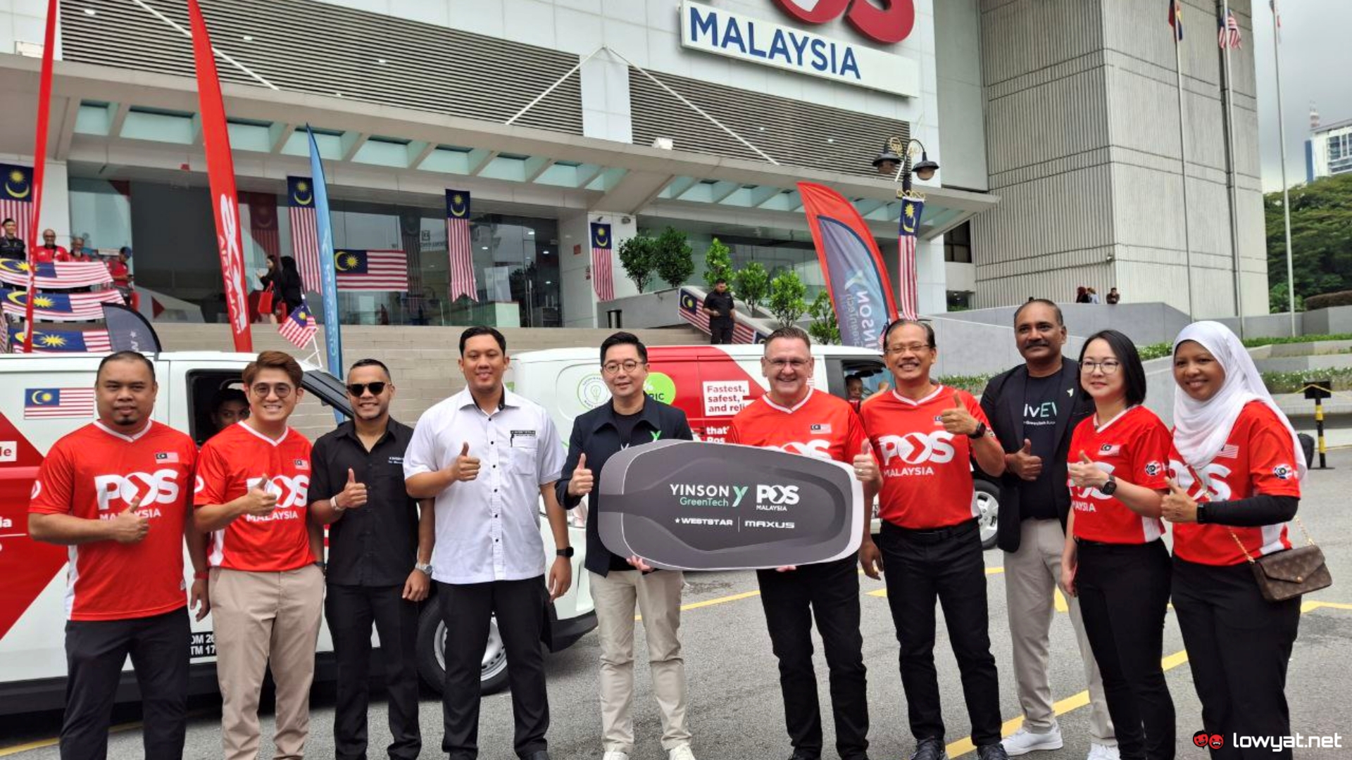 Pos Malaysia Electric Vans
