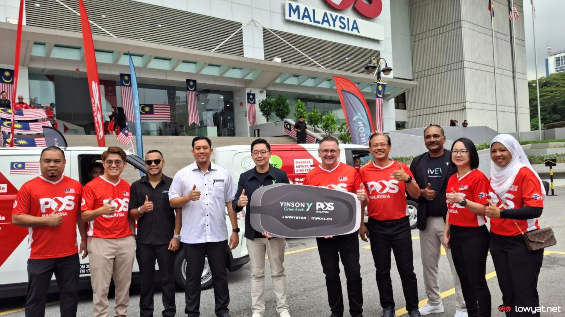 Pos Malaysia Electric Vans