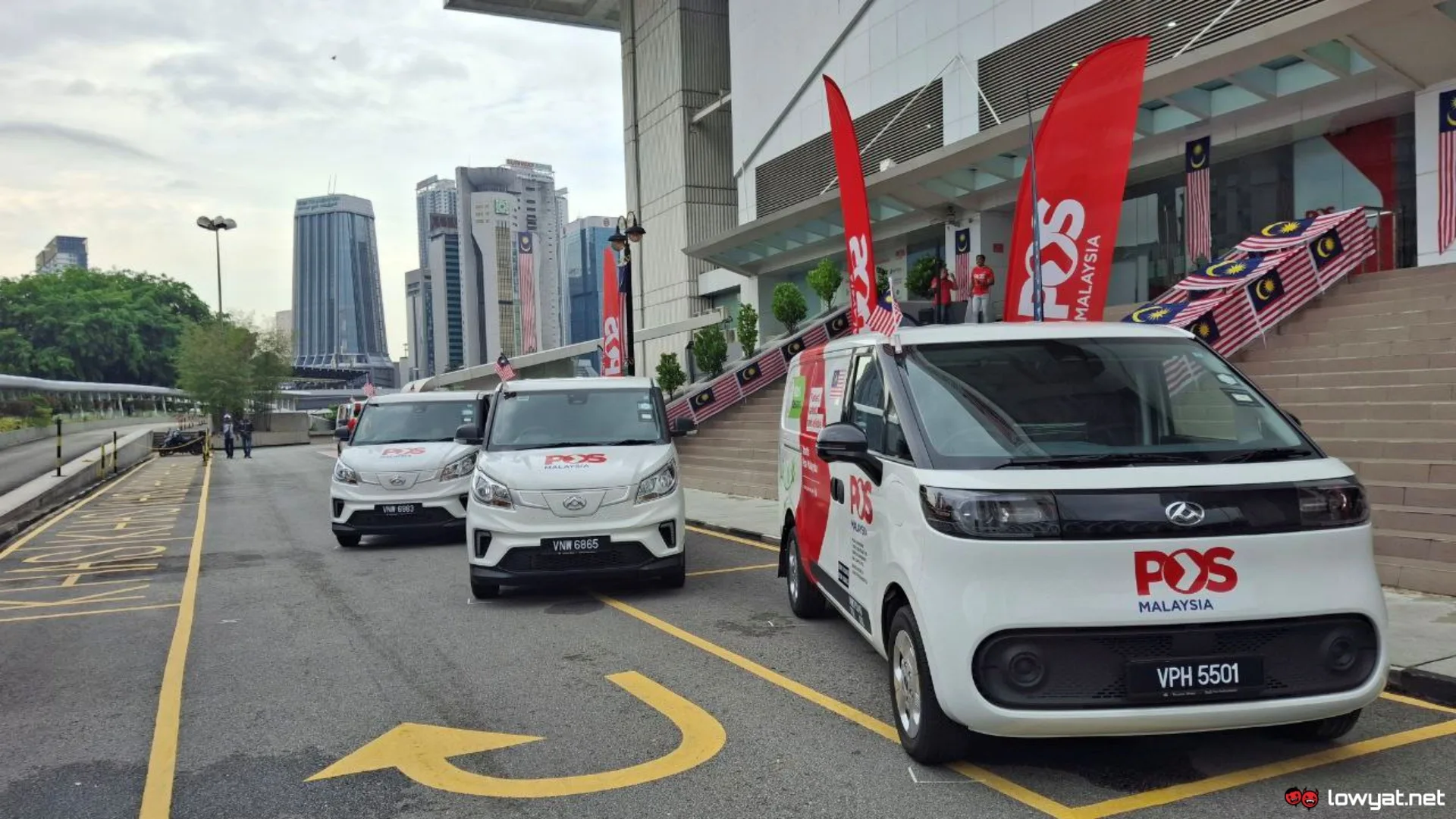 Pos Malaysia Electric Vans