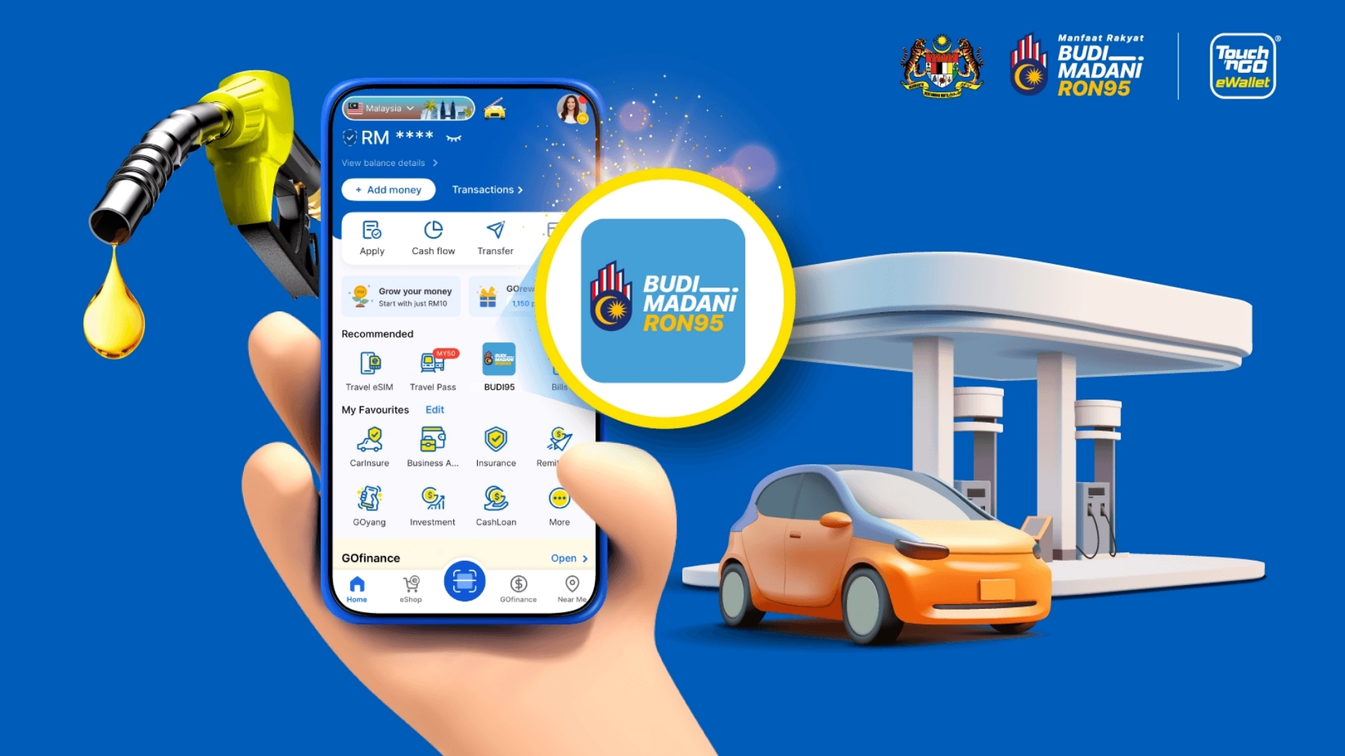 TNG eWalllet Budi95