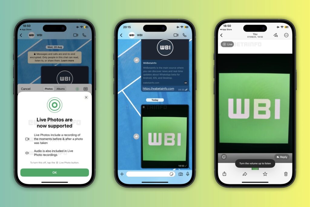 WhatsApp Live Photos beta