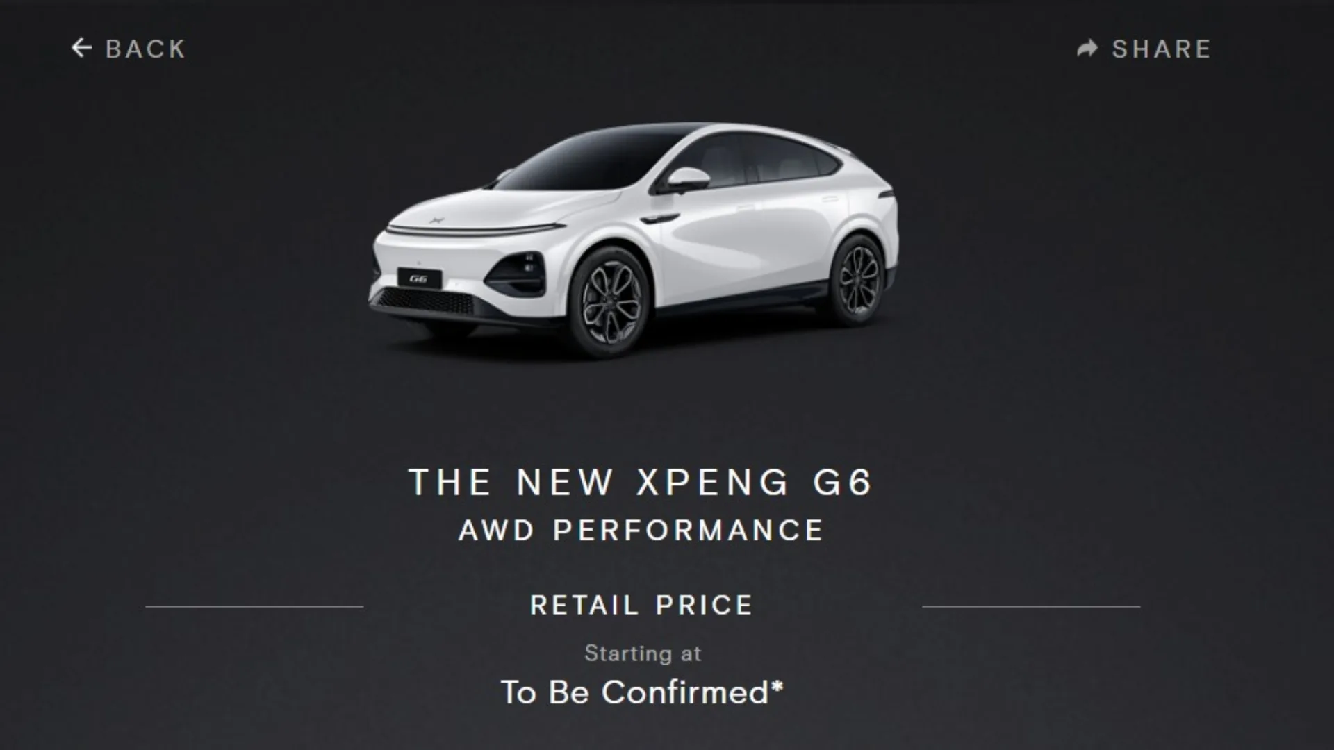 Xpeng G6 Facelift