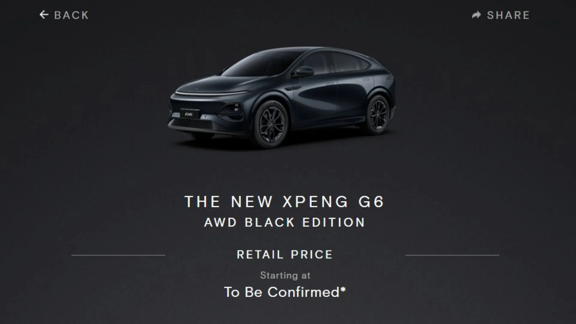 Xpeng G6 Facelift