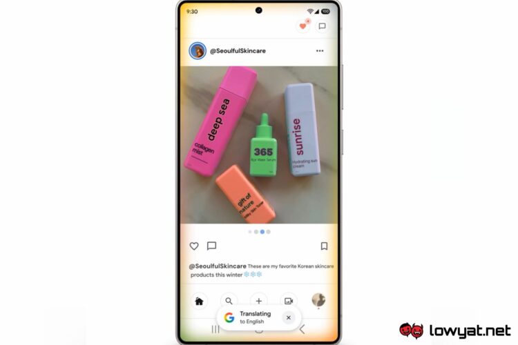 Google Scroll and Translate
