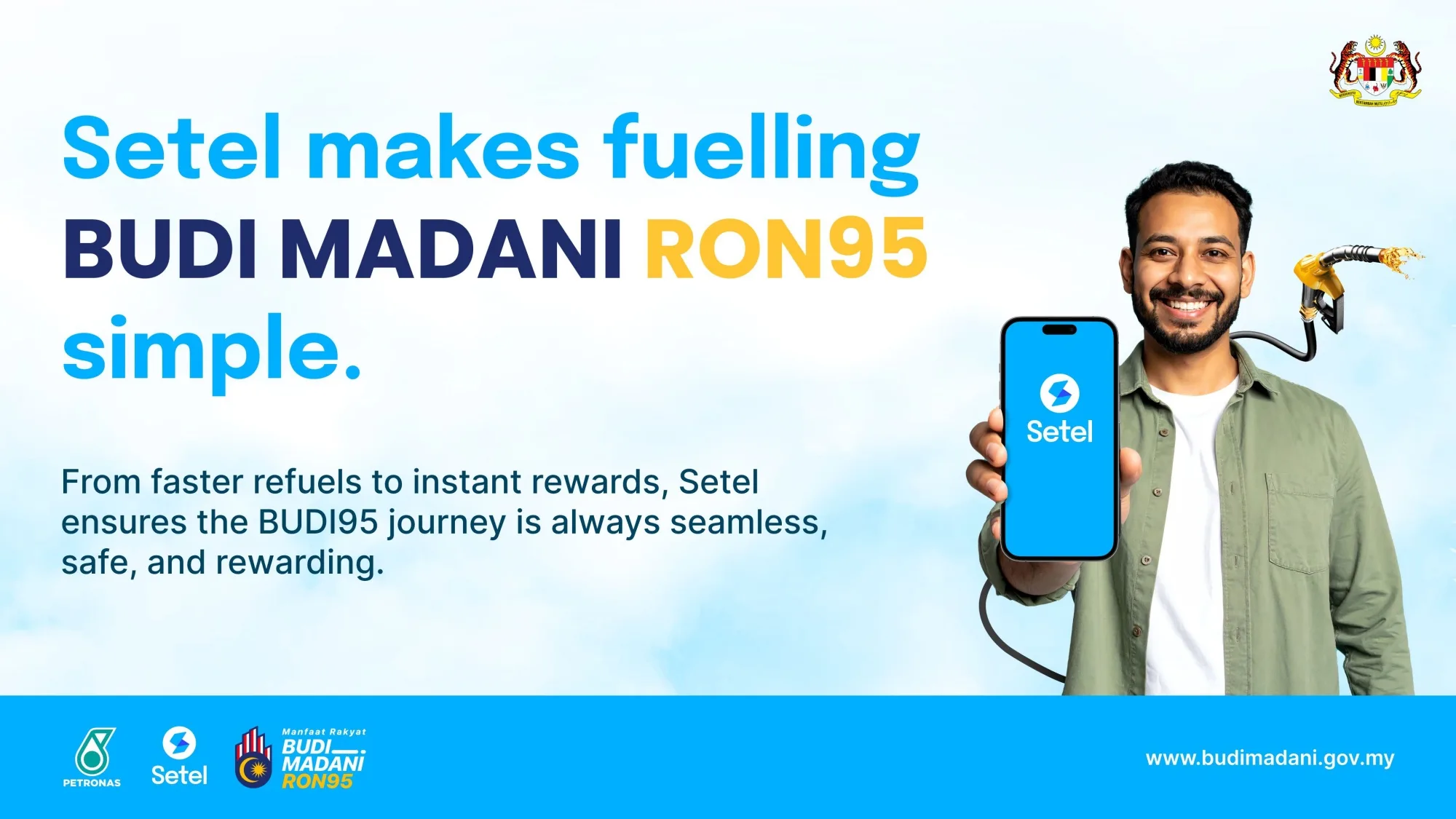 budi95 petronas setel