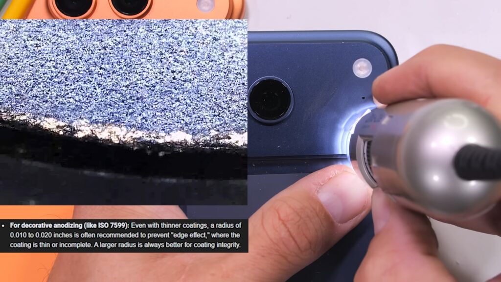 iPhone 17 Pro paint chipping zoom