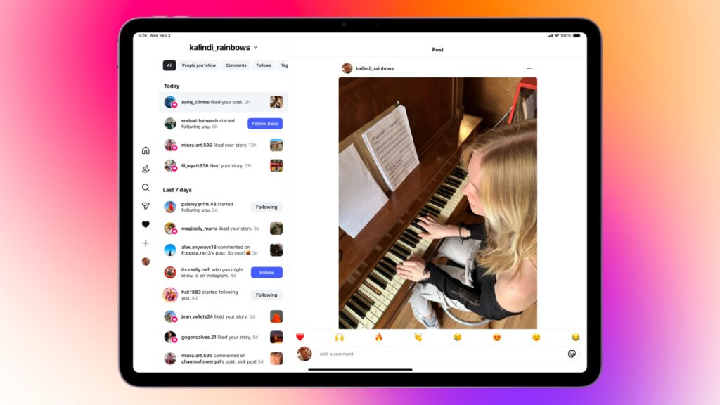 Instagram for iPad