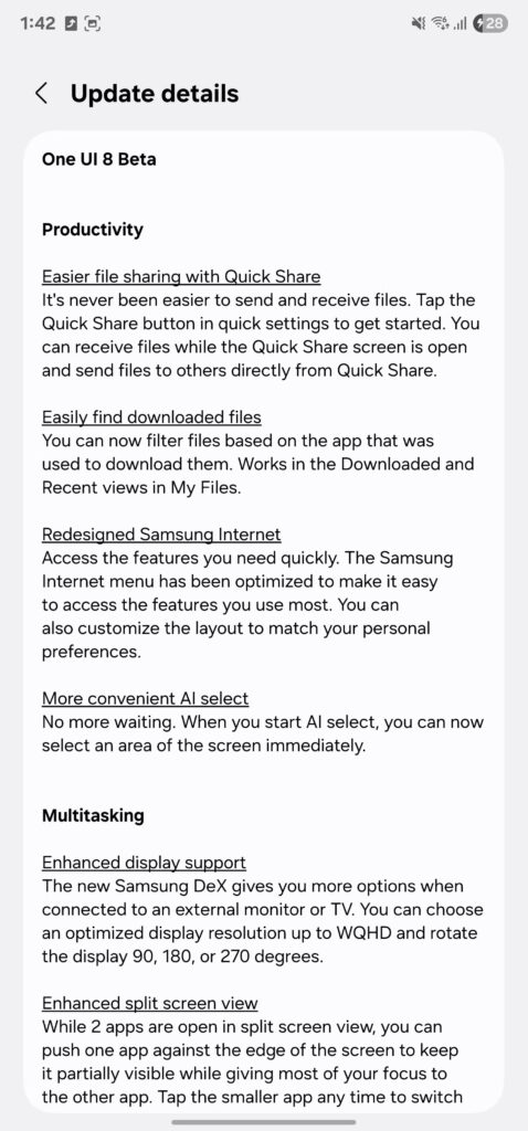 One UI 8 Beta S23