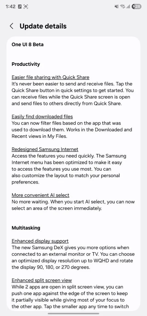 One UI 8 Beta S23