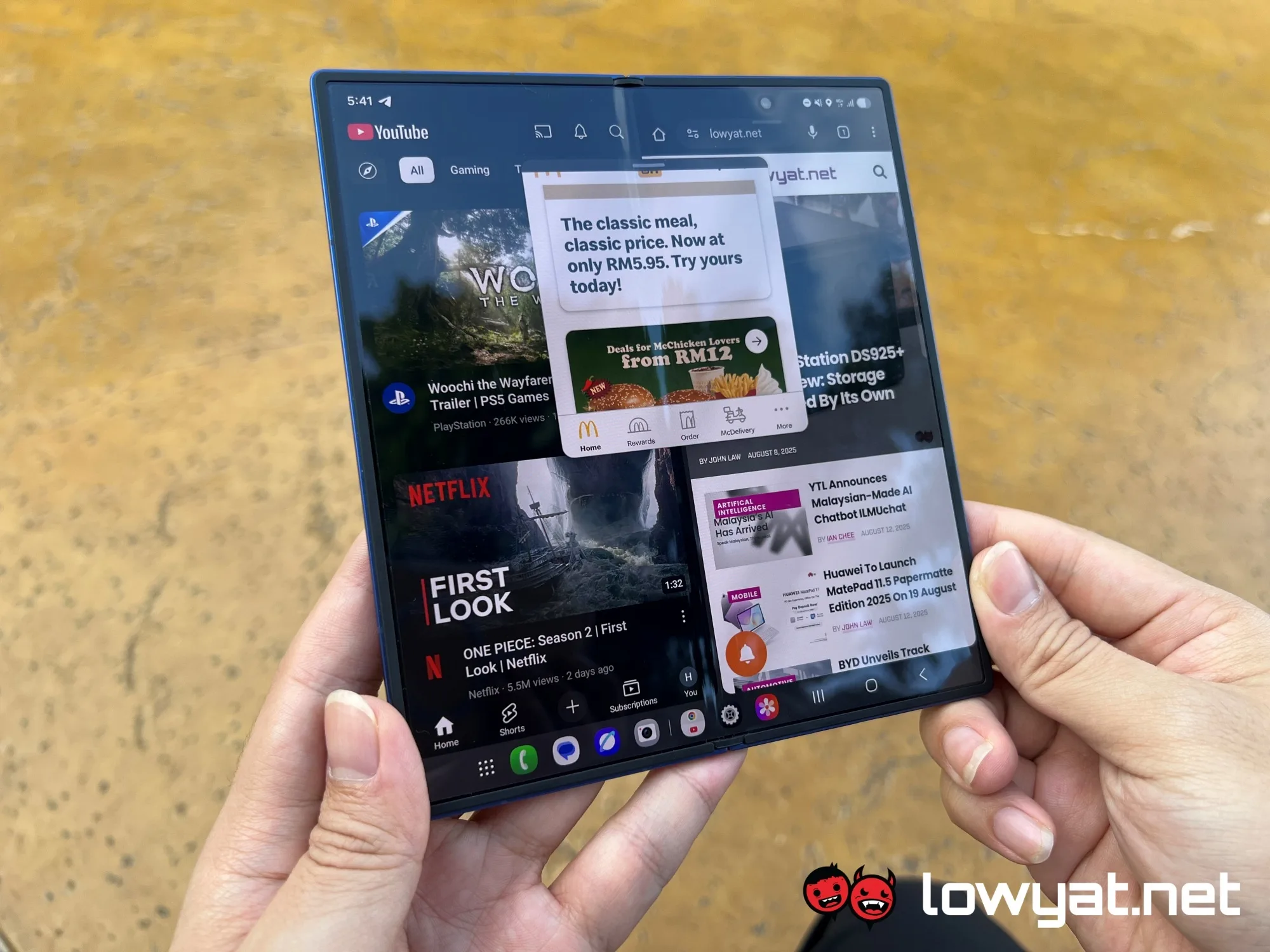 samsung galaxy z fold7 workflow