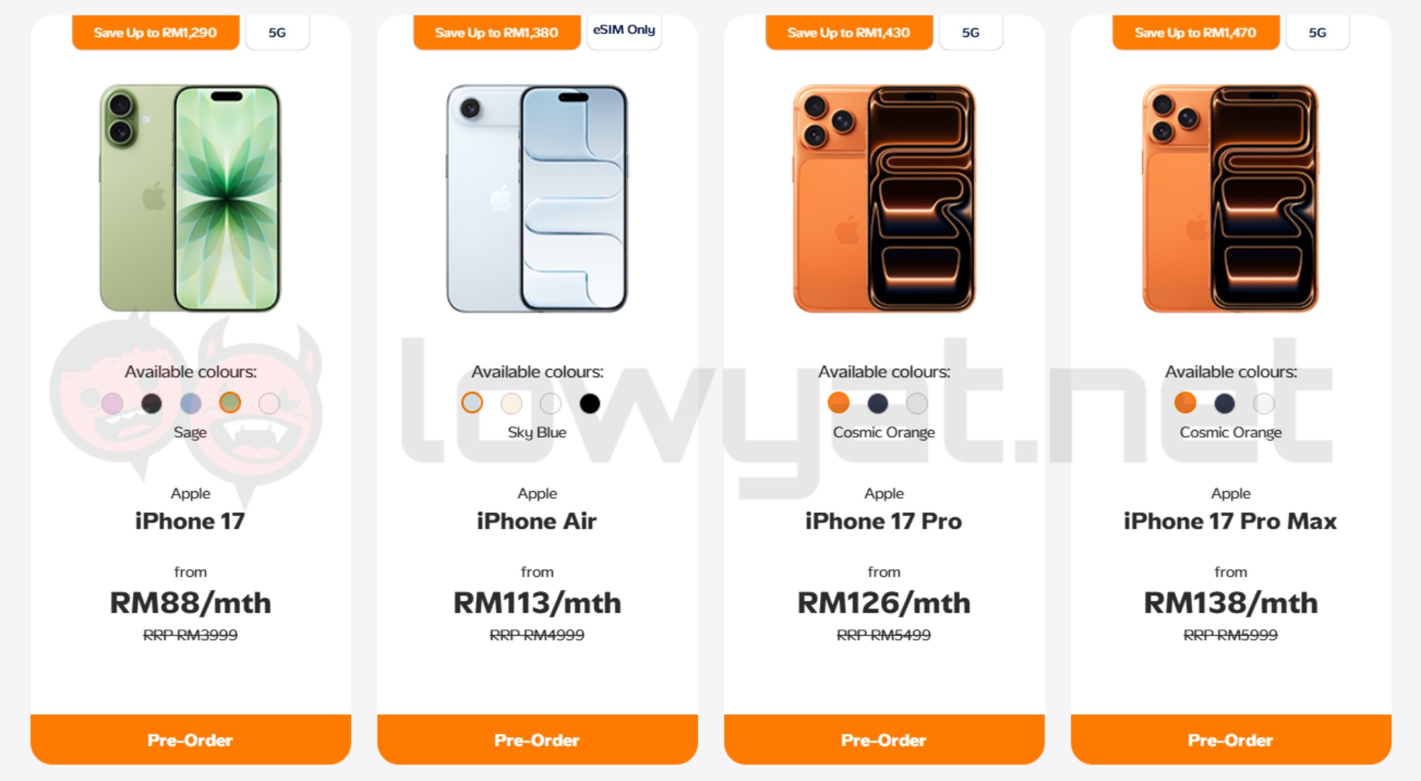 u mobile iphone 17 series pre-order