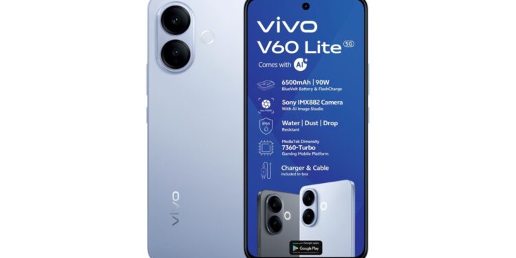 vivo V60 Lite 5G render