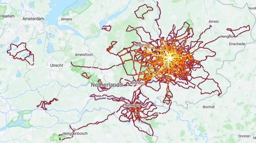Strava heatmap