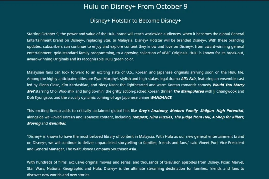 Disney+ Hotstar name change
