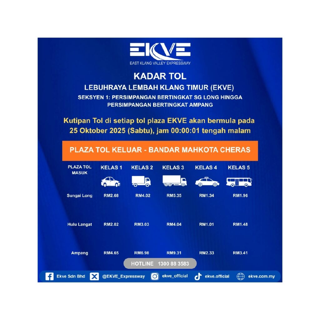 EKVE exit Bandar Mahkota Cheras