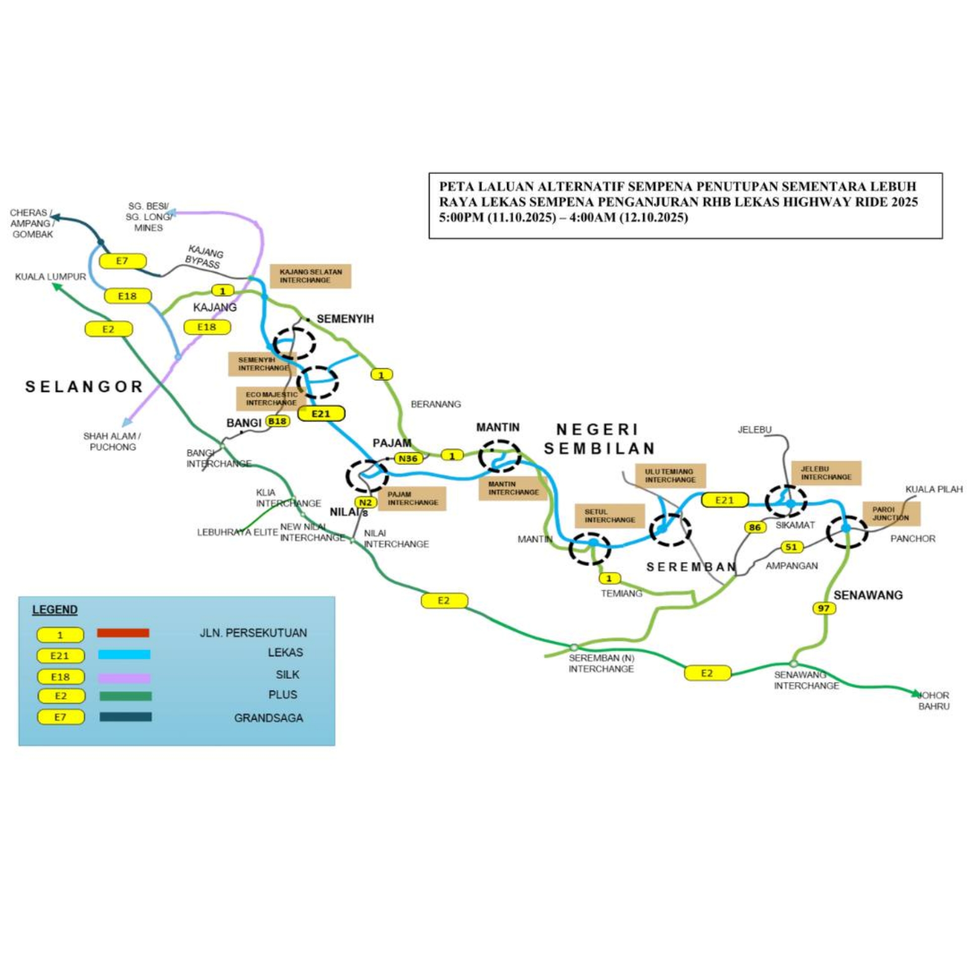 Lekas Highway Closure 