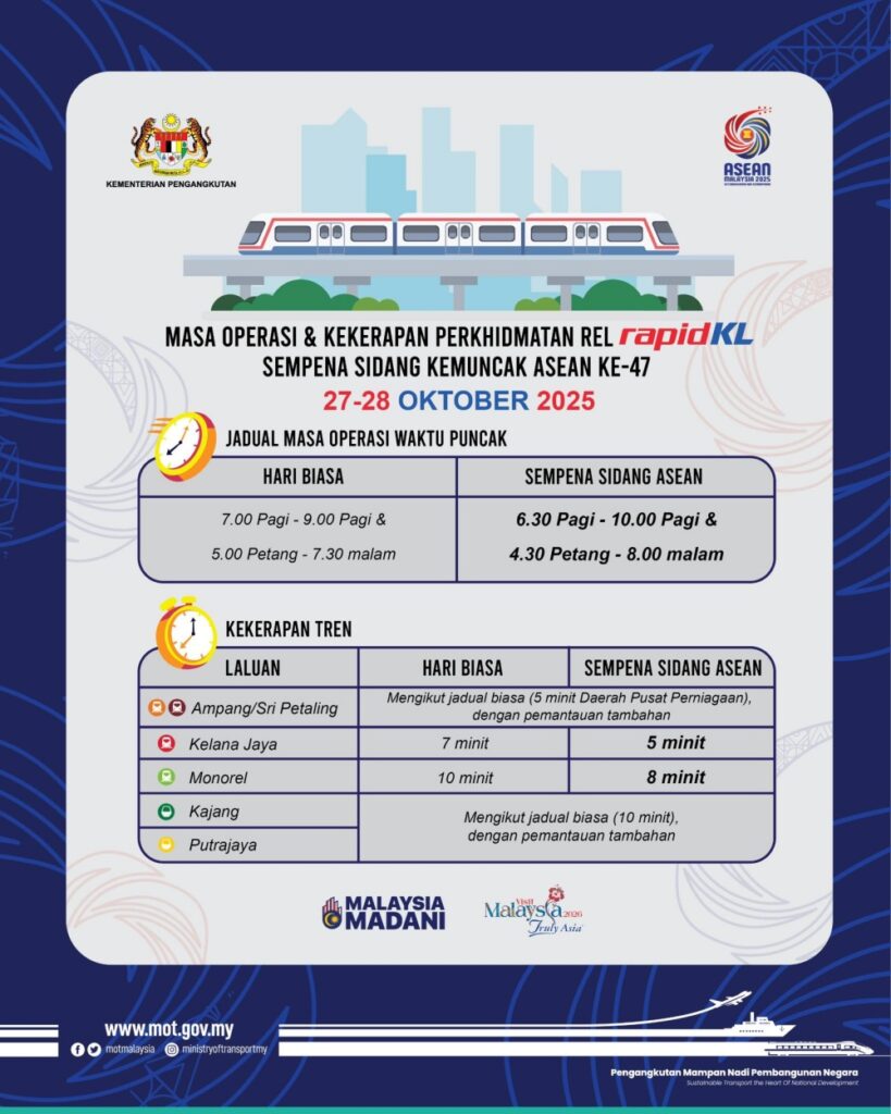 MOT Public Transport notice 47 ASEAN Summit