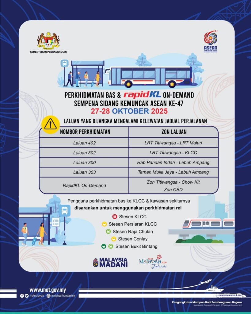 MOT Public Transport notice 47 ASEAN Summit