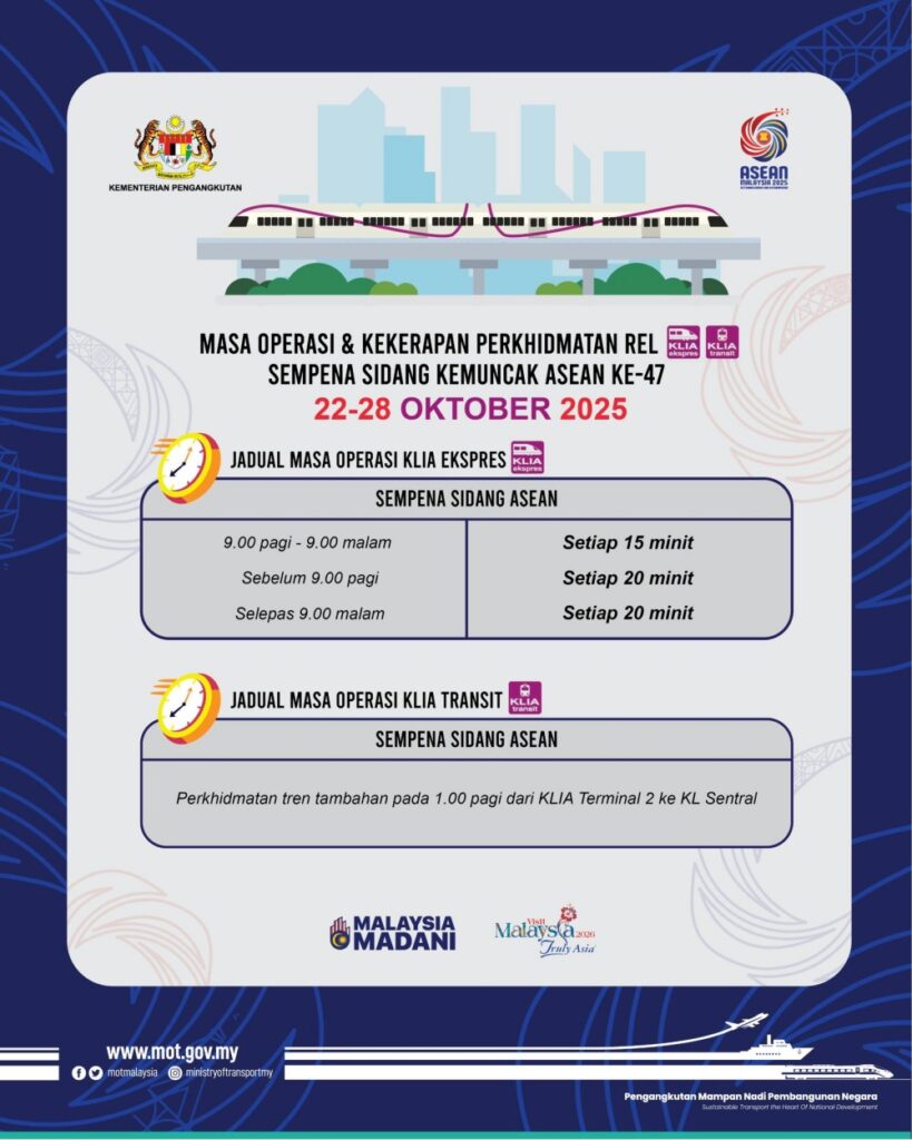 MOT Public Transport notice 47 ASEAN Summit