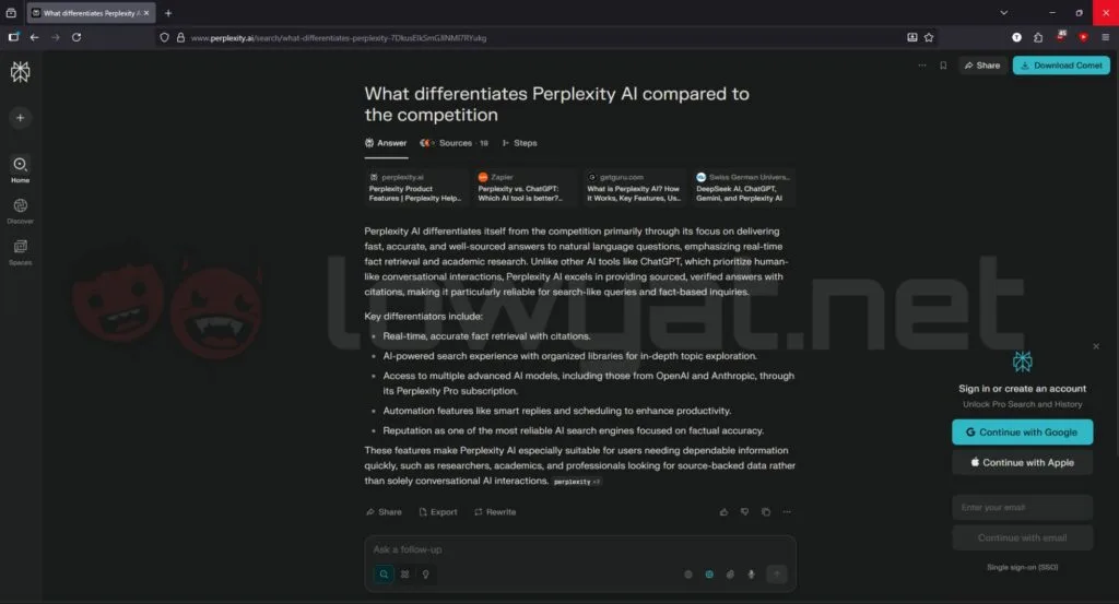 Mozilla Firefox Perplexity AI Browser