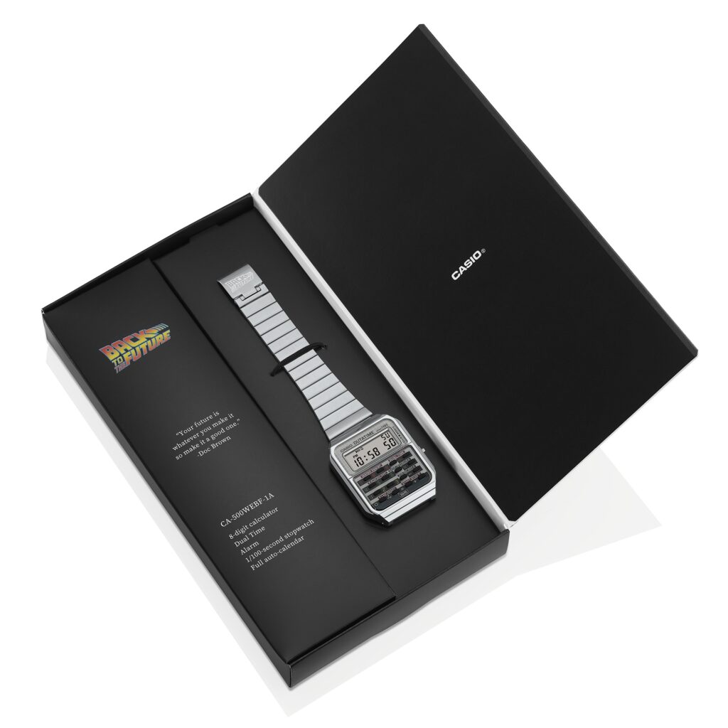 casio back to the future calculator watch