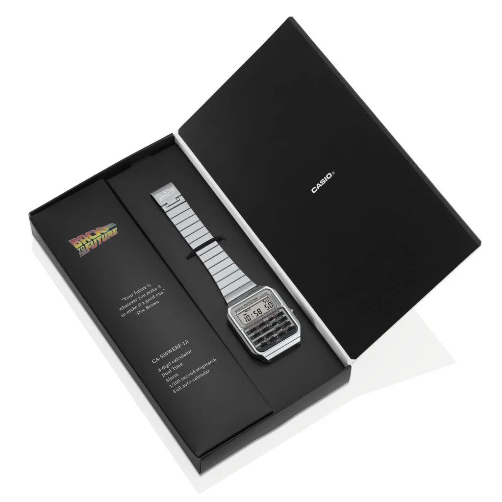 casio back to the future calculator watch