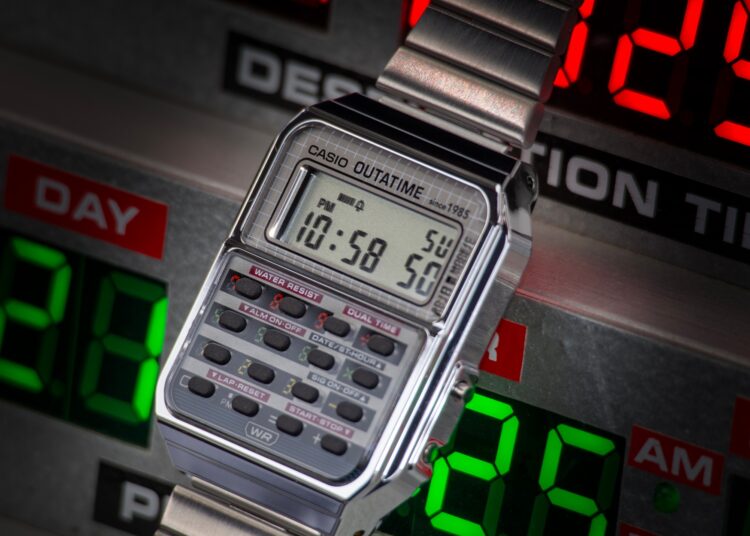 casio back to the future calculator watch