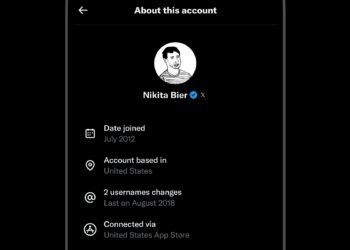 x twitter country of origin account internal testing
