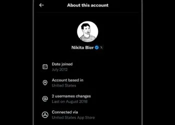 x twitter country of origin account internal testing