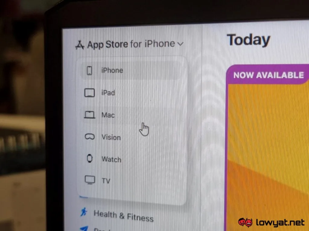 Apple App Store Browser 