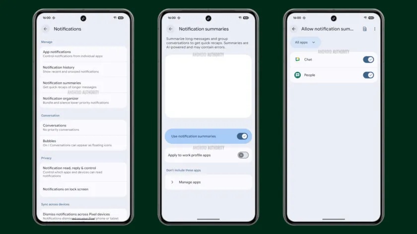 Google Notification Summaries To Pixel Phones