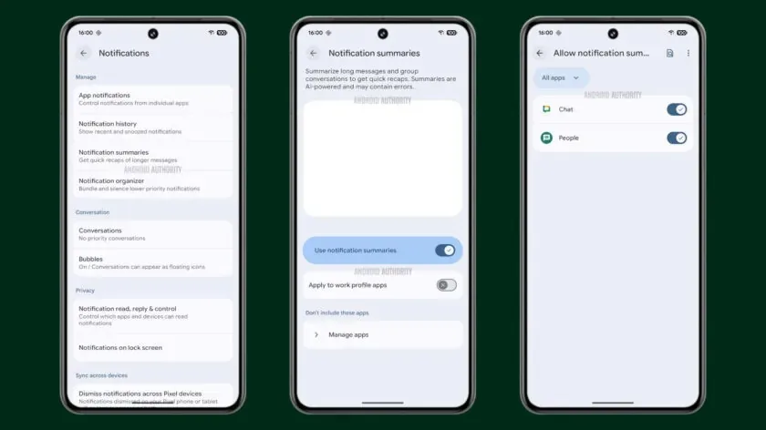 Google Notification Summaries To Pixel Phones