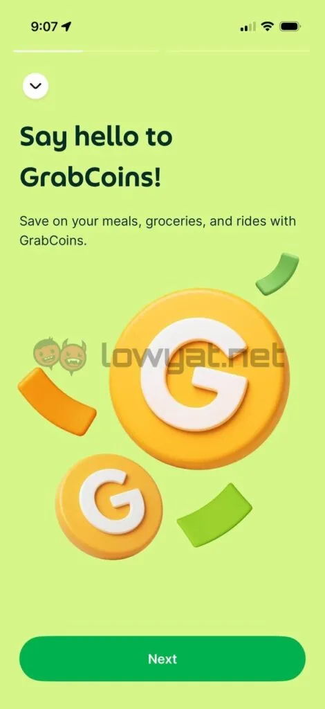 Grab GrabCoins Programme