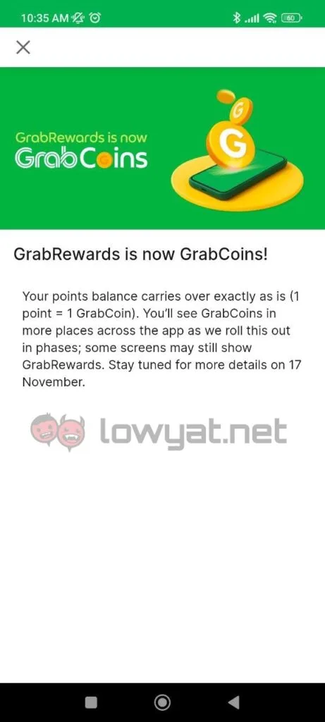 Grab GrabCoins Programme
