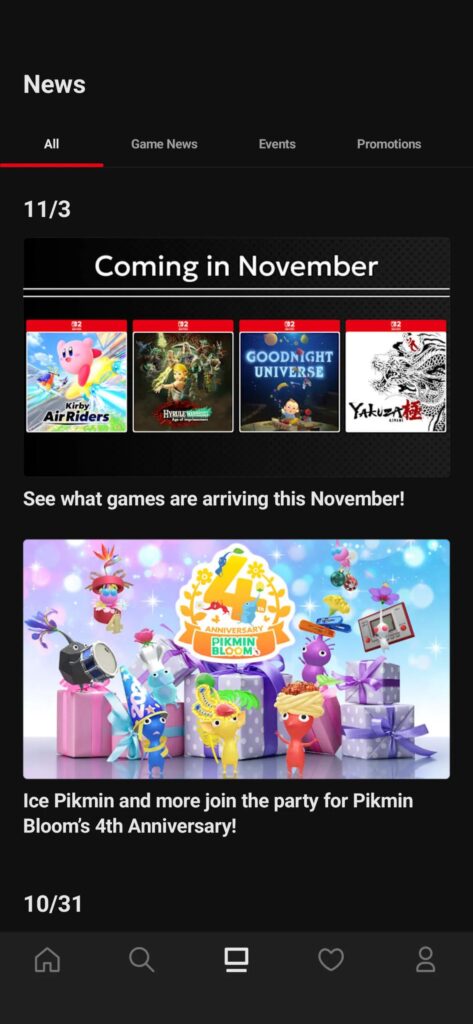 Nintendo Store App Images Screenshots
