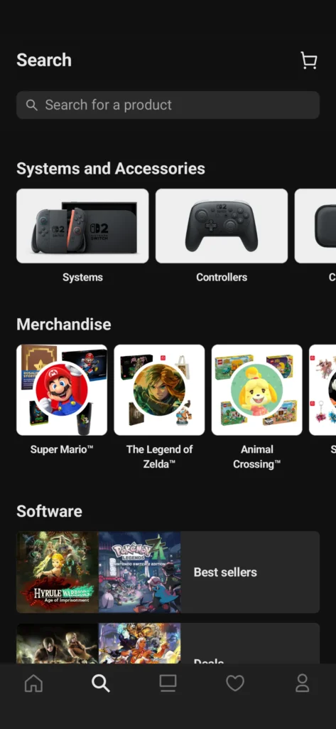 Nintendo Store App Images Screenshots