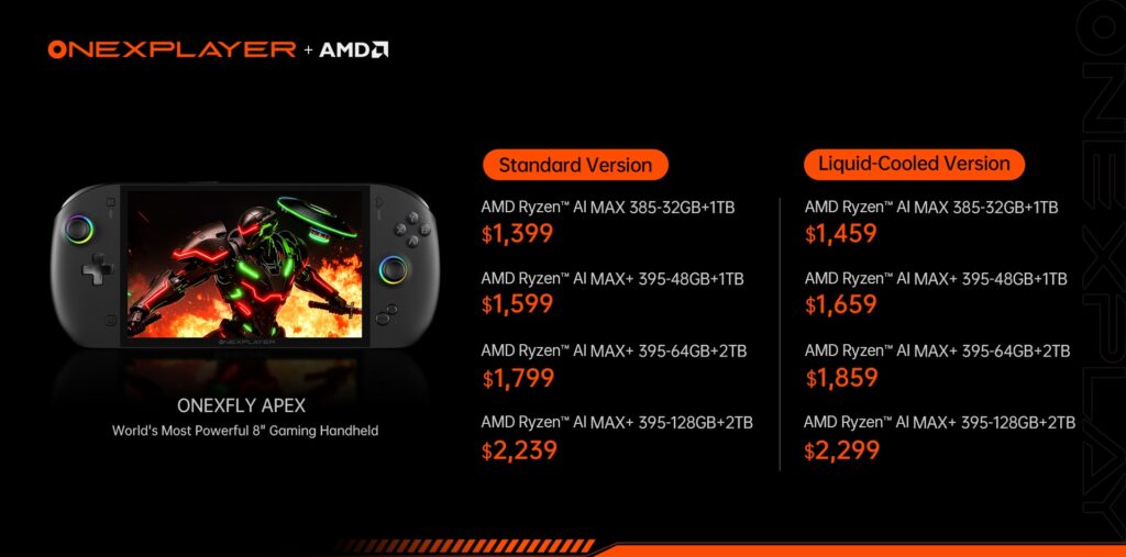 OneXPlayer OneXFly Apex Handheld Gaming Console