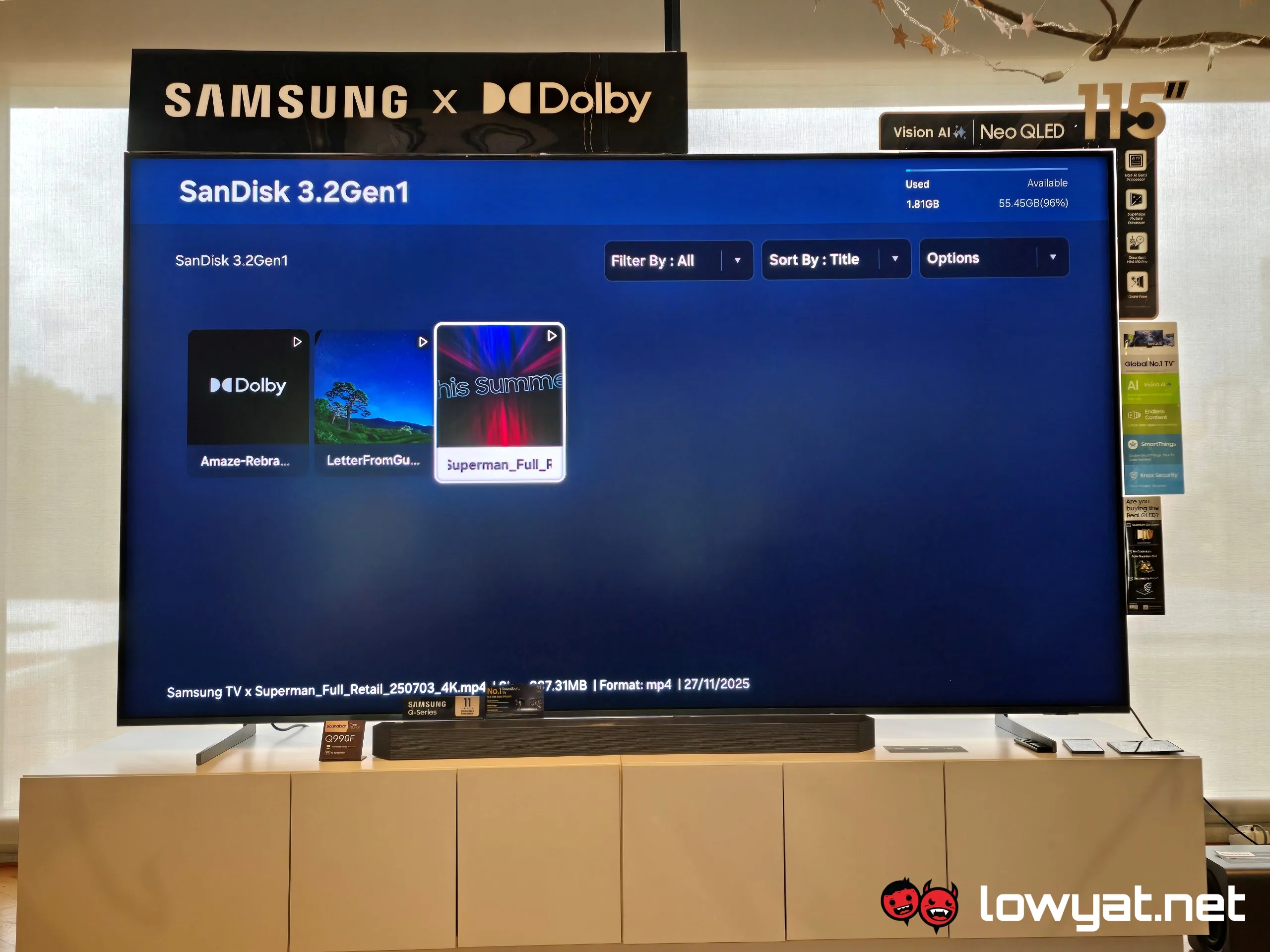 Samsung Officially Brings 115-Inch QN90F Neo QLED TV To Malaysia 2 Samsung QN90F QLED 2