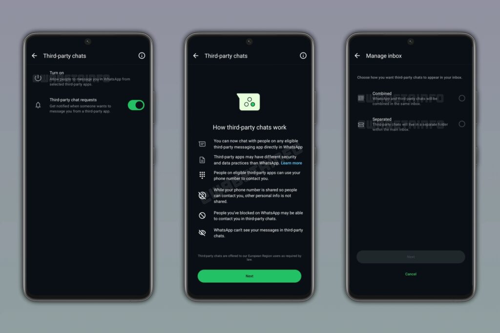 WhatsApp Tests Sending Messages To Users On Other Apps 1 WhatsApp third-party