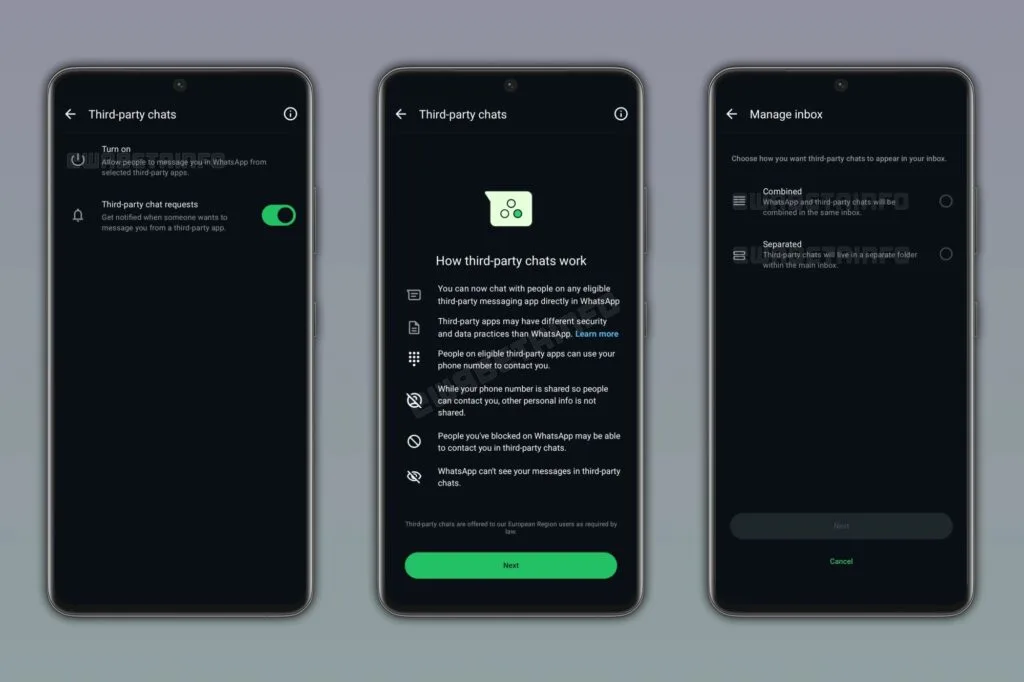 WhatsApp third-party