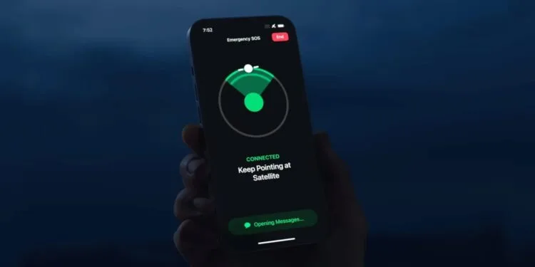 apple iphone satellite