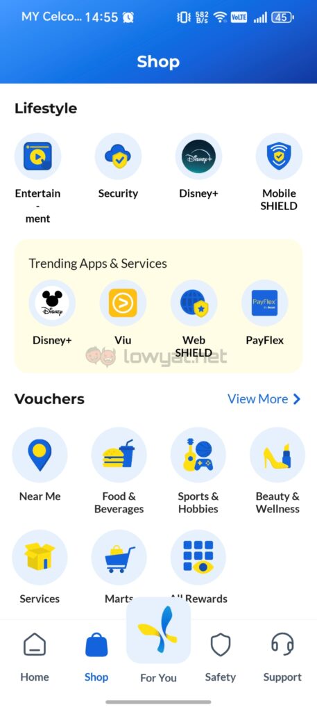 CelcomDigi app PayFlex